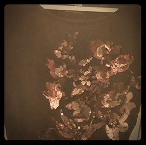 Sequin tee from Express